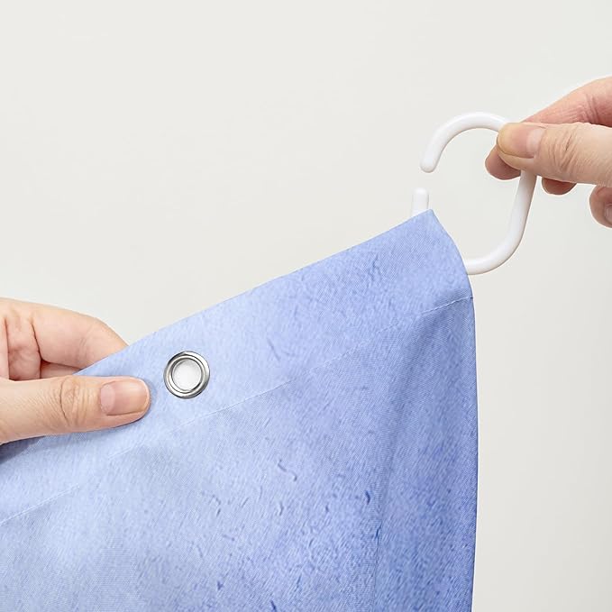 AILONEN Watercolor Cactus Shower Curtain,Blue-Purple Dreamy Theme Bathroom Fabric Shower Curtain for Boys Kids Teens, 36" W*72" H Night Cactus Forest Bathroom Decor