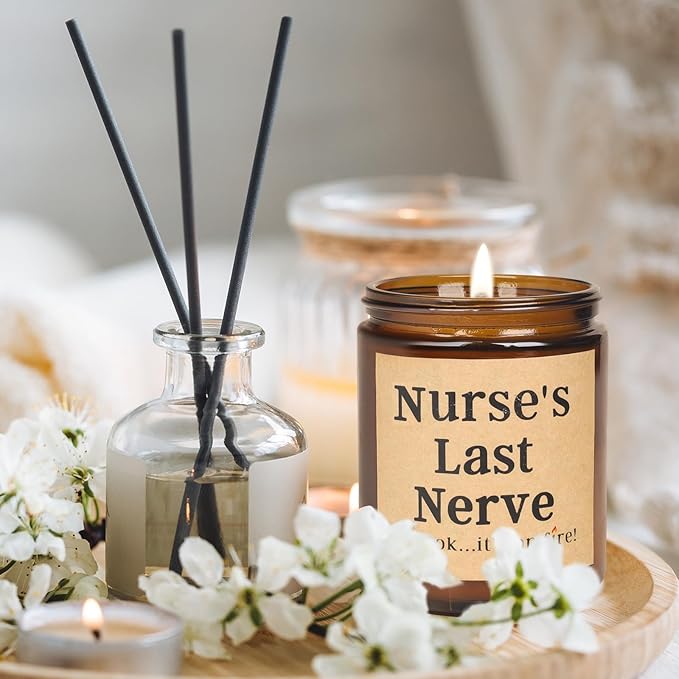 Nurse's Last Never Candle - Appreciation Gift for Women, Practitioners, New Nurses - Birthday, Retirement, Funny Candle