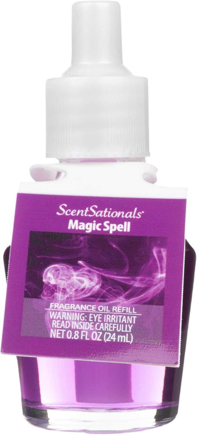 Scentsationals Fragrance Oil Plug In Air Freshener Refills 3-Pack - Magic Spell - Compatible with ScentSationals & Fusion Diffusers, Long-Lasting Home Fragrance, 0.8 fl oz Each