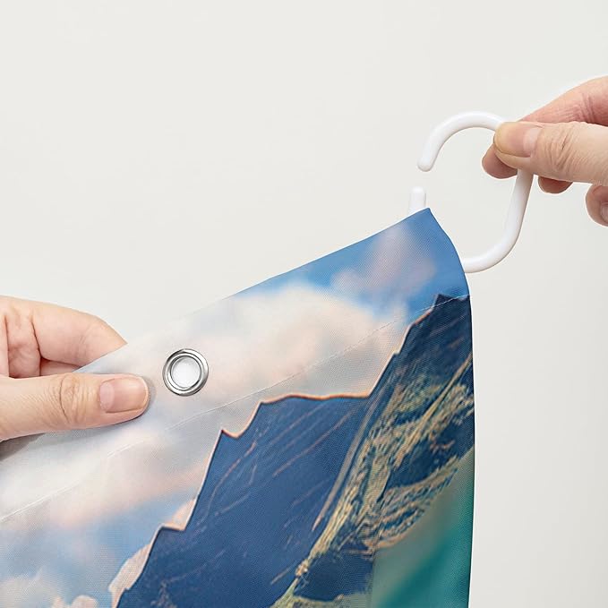 AILONEN Cute Dolphin Shower Curtain,Ocean Dolphin Bath Curtain,Tropic Sea Coral Beach Curtain,Boys Girls Kids Curtain for Bathroom Decor Waterproof, 72" W x 96" H