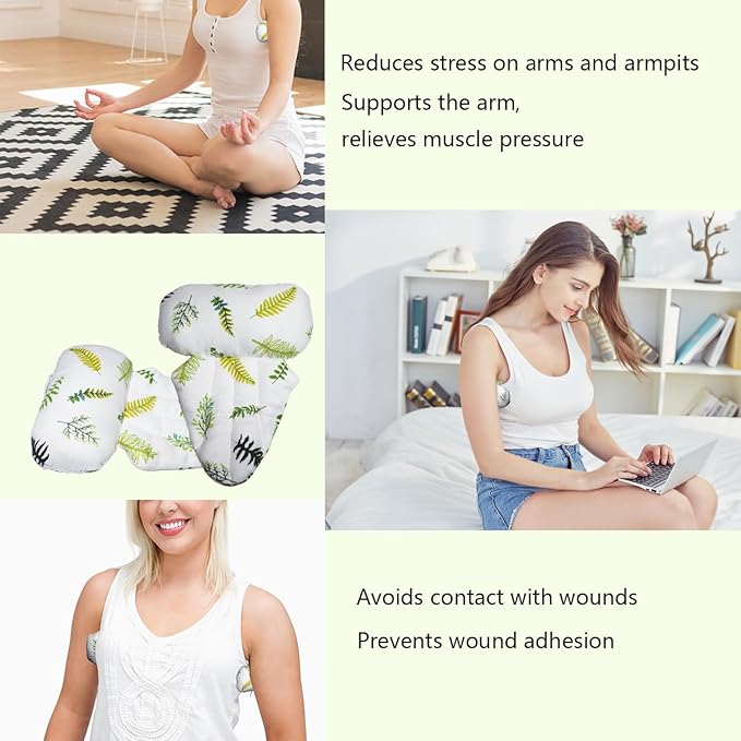 GZFQJJ Lymphedema Axilla Pillow Mastectomy Recovery Pillow Breast Pillow Post Surgery Pillow for Cancer Lumpectomy Surgery Recovery Post-Surgery Underarm Pillow Armpit Pain Relief（2PCS）