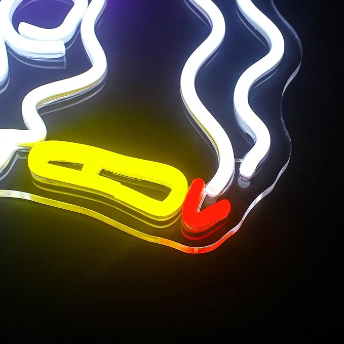 Lucunstar Skull Neon Sign,Halloween LED Sign,Neon Signs for Wall Decor ,Halloween Neon Sign,Party Neon Sign for Halloween Day Gift,Bedroom Wall Decor