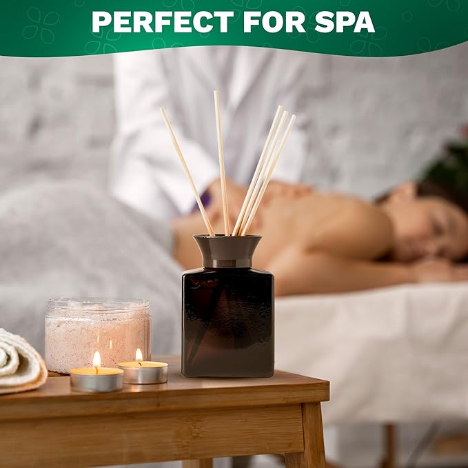 100 Pcs Bamboo Reed Diffuser Sticks - 10" Reed Sticks for Oil Diffuser, Good for DIY and Crafts, Easy to Use and Lightweight, Suitable for Living Room, Kitchen, Bathroom, Bedroom, and Office