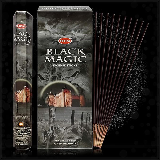 Black Magic Incense Sticks and Incense Stick Holder Bundle Insence Insense Hem Incense Sticks