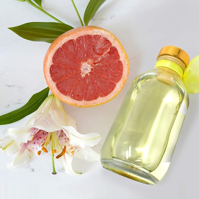LOVSPA Sparkling Grapefruit Reed Diffuser Set - Refreshing Citrus Scent Diffuser for Home - Non-Toxic Oil Reed Diffuser - Made in The USA