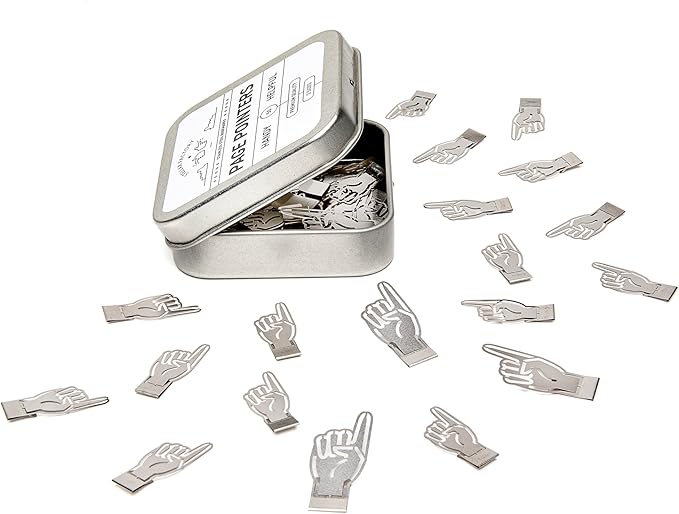 Stellar Factory Book Darts: Thin Stainless Steel Mini Bookmarks - 50 Count (Page Pointer)