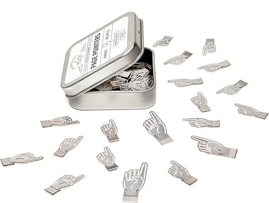 Stellar Factory Book Darts: Thin Stainless Steel Mini Bookmarks - 50 Count (Page Pointer)