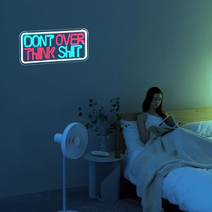 Neon Signs for Wall Decor, Bright Dimmable Led Lighted Up Sign for Office Wall Art Bedroom Birthday Party Gifts Man Cave Living Room Kids