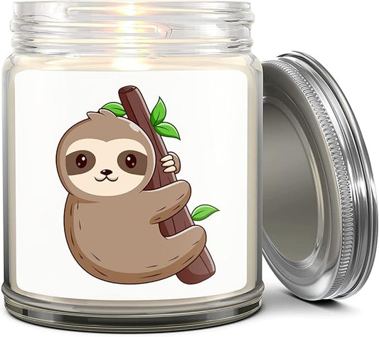 1OAK Lavender Scented Candles - Sloth Candle - Sloth Gifts for Women Adult - Made in USA