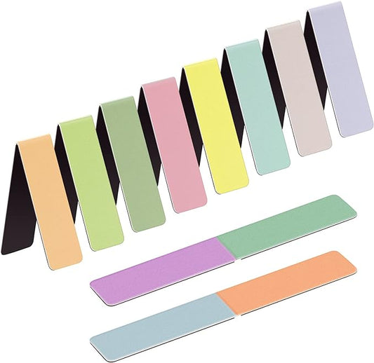 UpUDo 12 Pack Magnetic Bookmark, Book Marker Clip for Teachers, Students, Book Lovers, Printing on 2 Side