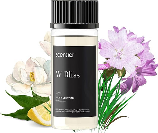 W Magic Hotel Diffuser Oil Inspired by W Signature Hotel - 50 mL 1.69 fl oz - Fragrance Oil Blend Bergamot, Lemongrass & Jasmine for Aromatherapy Diffusers and Humidifiers