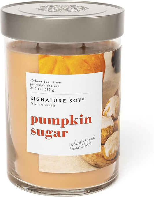 Lidded Pumpkin Sugar Scented Candle