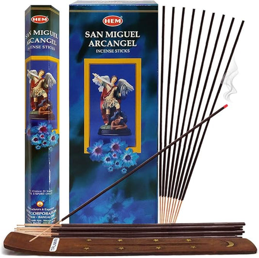 San Miguel Incense Sticks and Incense Stick Holder Bundle Insence Insense Hem Incense Sticks