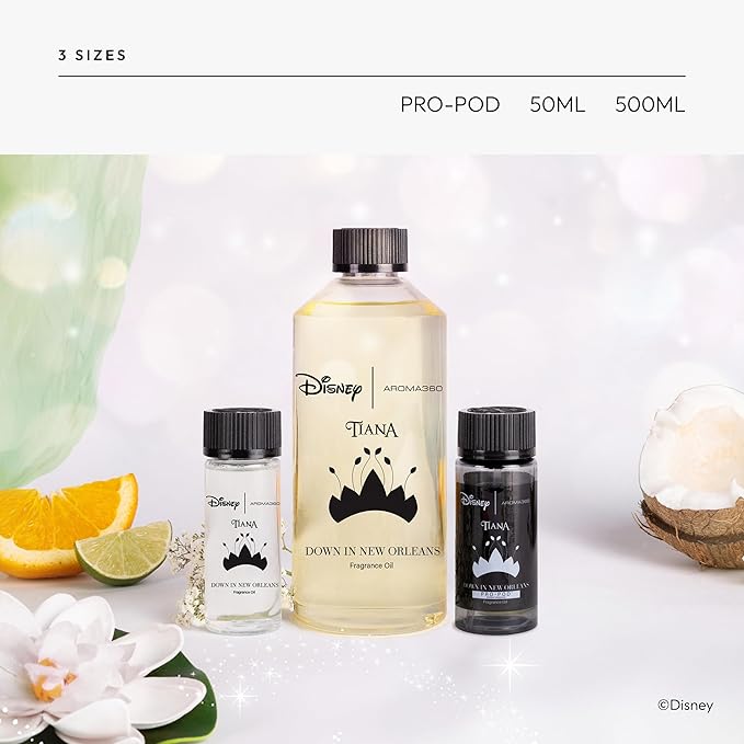 Aroma360 | Disney Down in New Orleans Fragrance Oil Blend | The Princess and The Frog | Princess Tiana | Aromatherapy Scent Diffuser Oil | Coconut Bergamot Valencia Orange 16.9 fl oz 500mL