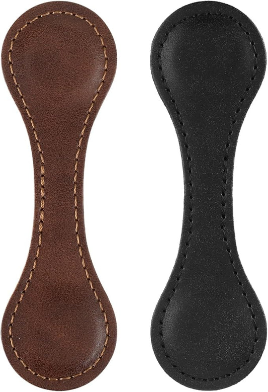 2 Pcs Leather Magnet Bookmark Vintage Book Page Holder Handmade Retro Page Marker Clip Cute Reading Accessories for Women Bookworm Book Lovers Reader Gift