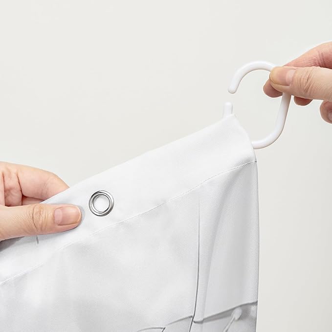 AILONEN 3D Kawaii Cat Shower Curtain, Beautiful Fuzzy Ball Kitten Shower Curtain for Kids Girls Boys Bathroom Decor,Cute Pet Animal Cat Lover Waterproof Shower Curtains Sets with Hooks,72" W*72" H