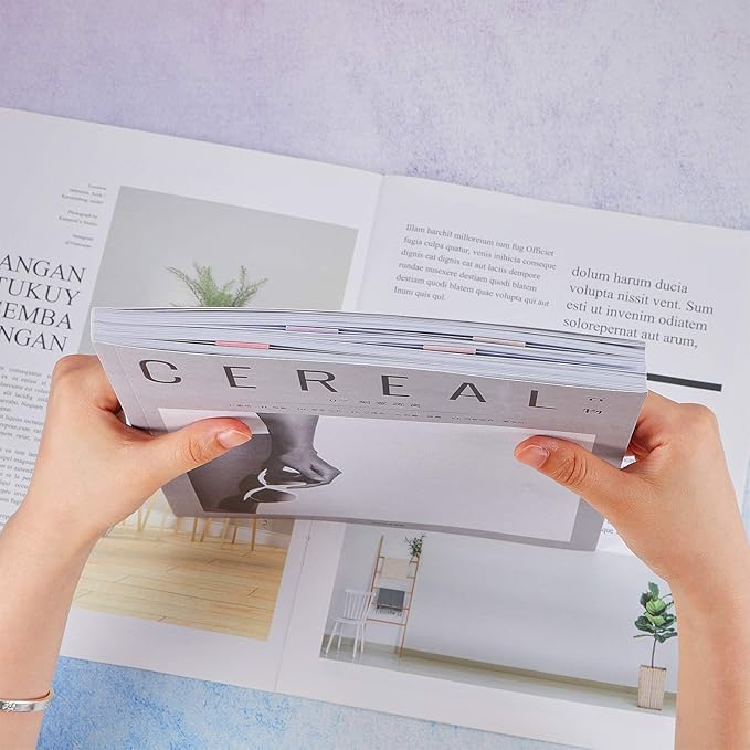 30 Pieces Magnet Magnetic Bookmarks Cute Magnet Page Markers Page Clips Bookmark for Student Office Reading Stationery (Plant)