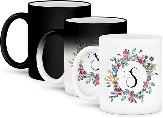 3dRose Mug, 11oz, Black/White