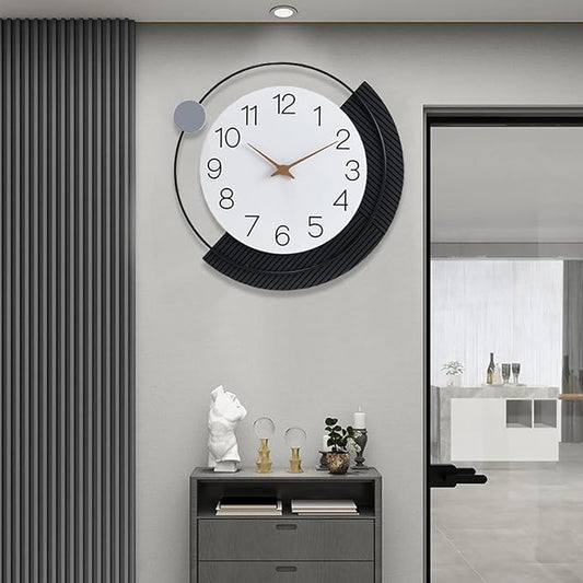 16inch Decorative Wall Clock, Silent Non-Ticking Quartz Battery Operated, Large Wall Clock for Living Room, Kitchen Home Bathroom Bedroom Wall Decor