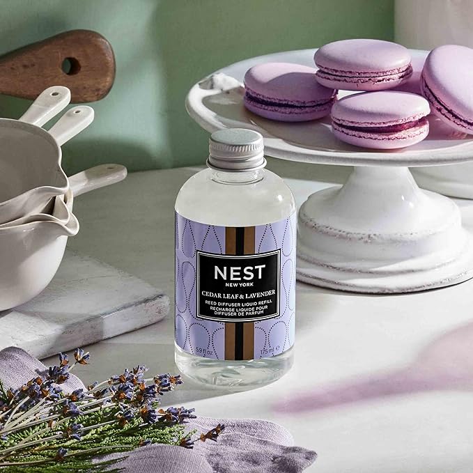 NEST New York Reed Diffuser Refill, Cedar Leaf & Lavender, 5 Fluid Ounces, 5.9 Fl Oz (Pack of 1)