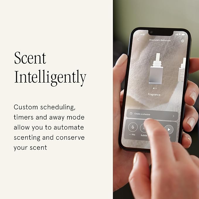 Pura Plus - Smart Fragrance Diffuser for Large Spaces - Automatic Fragrance Vial Detection - Wi-Fi Smart Diffuser for Luxury Home Scenting - White