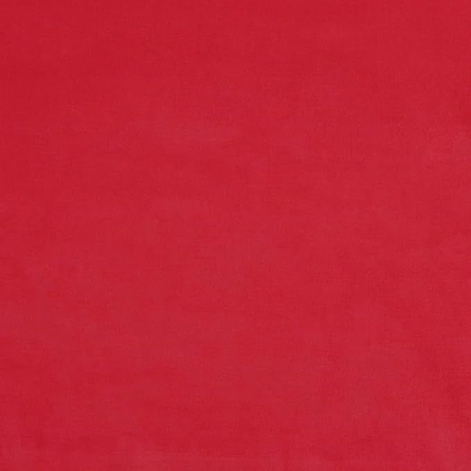 Amazon Basics Kid's Soft Easy-Wash Lightweight Microfiber 3-Piece Sheet Set, Toddler, Red, Solid