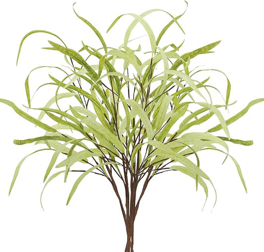 6pcs Artificial Greenery Stems 27.5" Artificial Spring Faux Greenery Stems Plants Fake Greenery Branches for Flower Arrangement Bouquets Floral Vase Wedding Decor