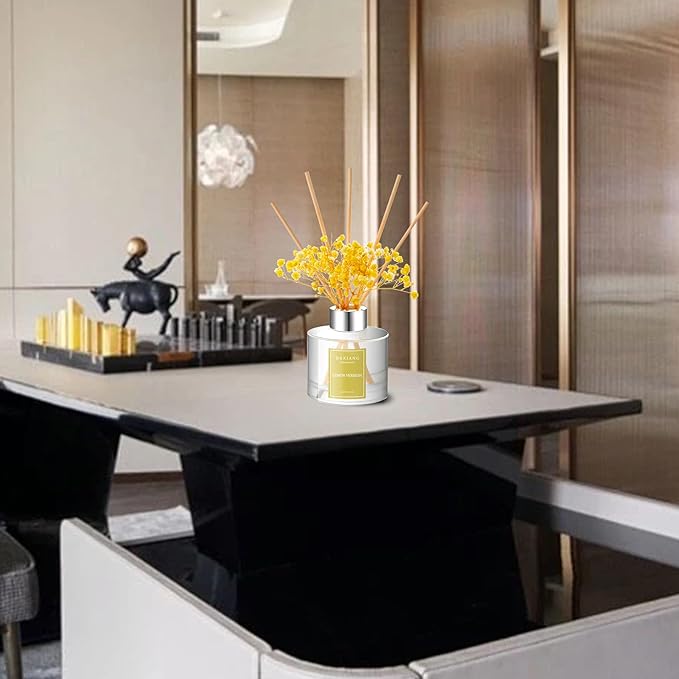 Strange Black Opium Reed Diffuser Set - 3.38 fl oz (100ml) Essential Oil with 6 Reed Sticks | Home & Bathroom Decor