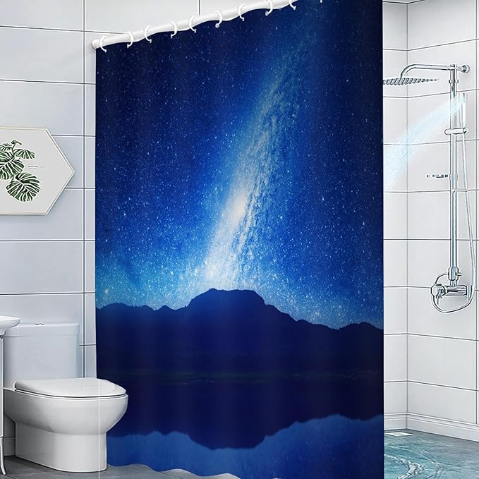 Fish Shower Curtain for Bathroom Colorful Fish Shower Curtains Home Bathroom Bathtubs Ocean Underwater World Fish Decor Polyester Shower Curtain Waterproof Washable Durable 12 Hooks 72"x72"