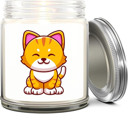 1OAK Lavender Scented Candles - Cat Lady Gifts for Women - Cat Candle - Made in USA