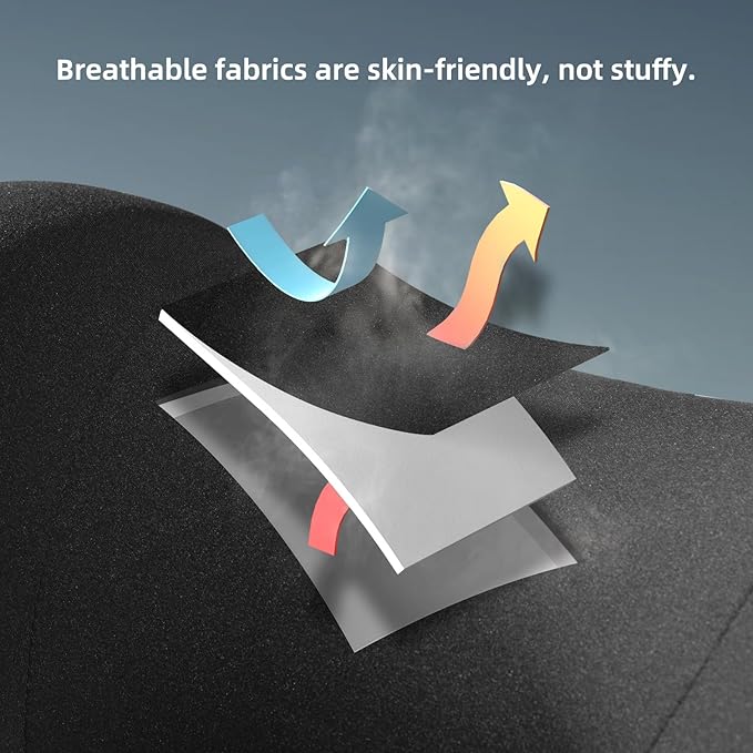 BABUR Car Headrest Pillow for Driving - Travel Neck Pillow Memory Foam for Neck Pain Relief