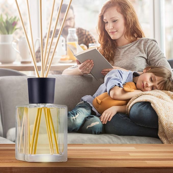 Reed Diffuser Replacement Bamboo Sticks 100 pcs - 9.8in Long (23cm) - for Room Fragrance Oil Diffuser - Room Aromas - Diffuser Kit - Reeds for Aromatization - Aromatherapy Bamboo Sticks - Scentless
