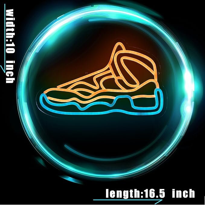 Sneaker Neon Sign Sports Shoe Neon Signs for Wall Decor,Dimmable LED Neon Light Sign for Bedroom Man Cave Sport Wall Art, Boy Birthday Gift, Room Decor