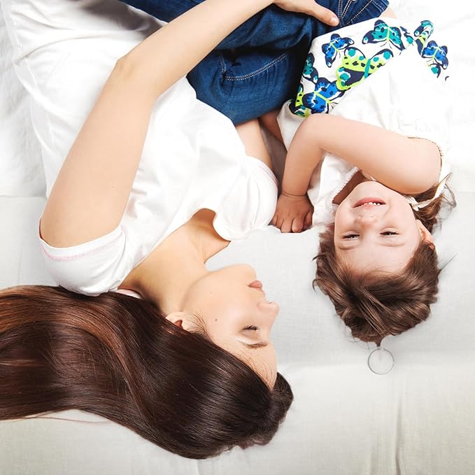 Wenqik Wedge Pillow Triangular Dorm Headboard Bed Rest Reading Backrest Back Support Long Bolster Pillow with Removable Cover for Dorm Room Supplies(White,Full (54 x 20 x 8 Inch))