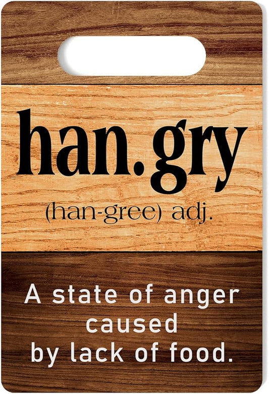 Farmhouse Kitchen Decor, Kitchen Signs Wall Decor, Kitchen Decorations, Wall Decor for Kitchen, Kitchen Door Wall Hanging Decor, Kitchen Gifts for Women, Hangry Wood Sign 8 x 12 Inch