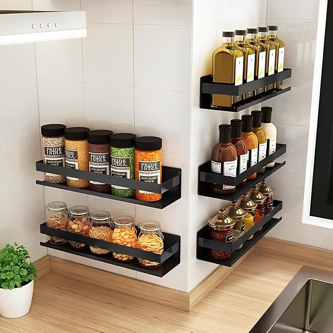 15.7inches Stainless Steel Wall Mounted Floating Shelves for Kitchen,Bathroom,Living Room Storage Shelf,Rust Protection, Easy to Clean