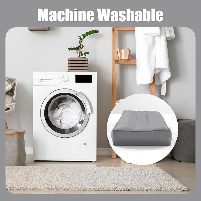 HOMBYS Knee Pillow for Side Sleepers,Down Alternative Between Leg Pillow for Sleeping,Under Knee Pillow for Sleeping on Back,Spine Alignment, Lower Back Pain Relief,Pregnancy Support,Dark Grey 3 inch