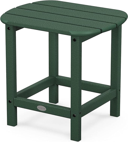 POLYWOOD SBT18GR South Beach 18" Outdoor Side Table, Green