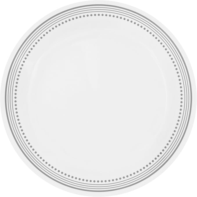 Corelle Mystic Gray Chip and Break Resistant Dinner Set for 4 Person, Grey, 12-Piece