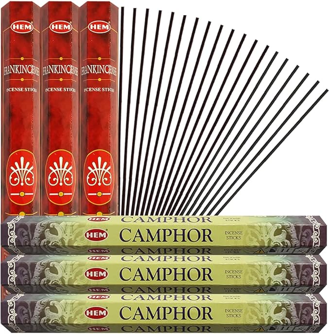 TRUMIRI Camphor & Frankincense Incense Sticks & Holder Bundle Variety Pack From Hem Trumiri Insense Inscents Insencents Insence