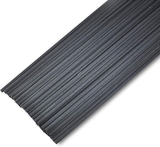 50pcs Fibre Reed Diffuser Sticks, DIY Home Fragrance Scented Oil Sticks (8" x 3mm, Black)