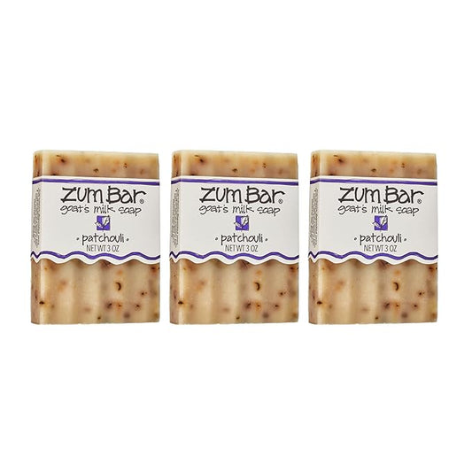 Zum Bar Goat's Milk Soap - Patchouli - 3 oz (3 Pack)