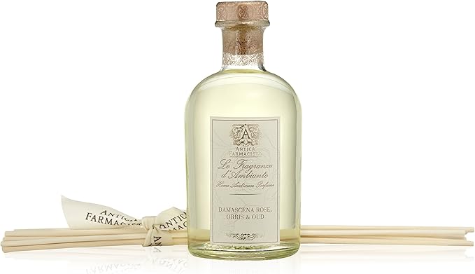 Antica Farmacista Home Ambiance Diffuser, Damascena Rose, Orris and Oud, Rose, 8.45 Fl Oz
