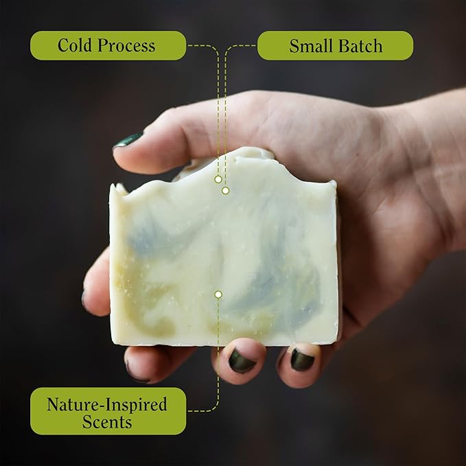 Compass Soap41 North | Natural Bar Soap for Men | Soap Bar with Minimalist & Gentle Lather | Best Mens Bar Soap | Natural, Paraben & Phthalate Free Bath Soap Bars for Men | 5 oz. Pack of 2