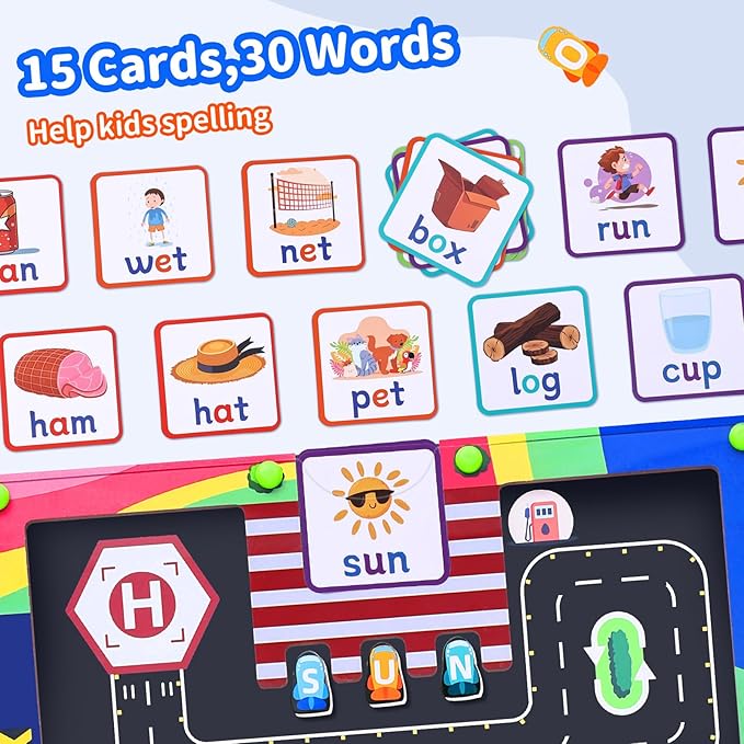 Magnetic Color and Number Maze, Magnetic Alphabet Maze, Magnet Maze Board,Montessori Toys for 3 Year Old，Fine Motor Skills Toys for Toddlers Kids Boys Girls 3 4 5 Years Old Gift (Light Green)