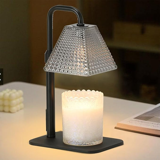 Candle Warmer Lamp with Timer & Dimmer - Electric Candle Wax Melt Warmer with Adjustable Height for Scented Candle Wax, Homer Décor and House Warming Birthday Gifts for Women Mom