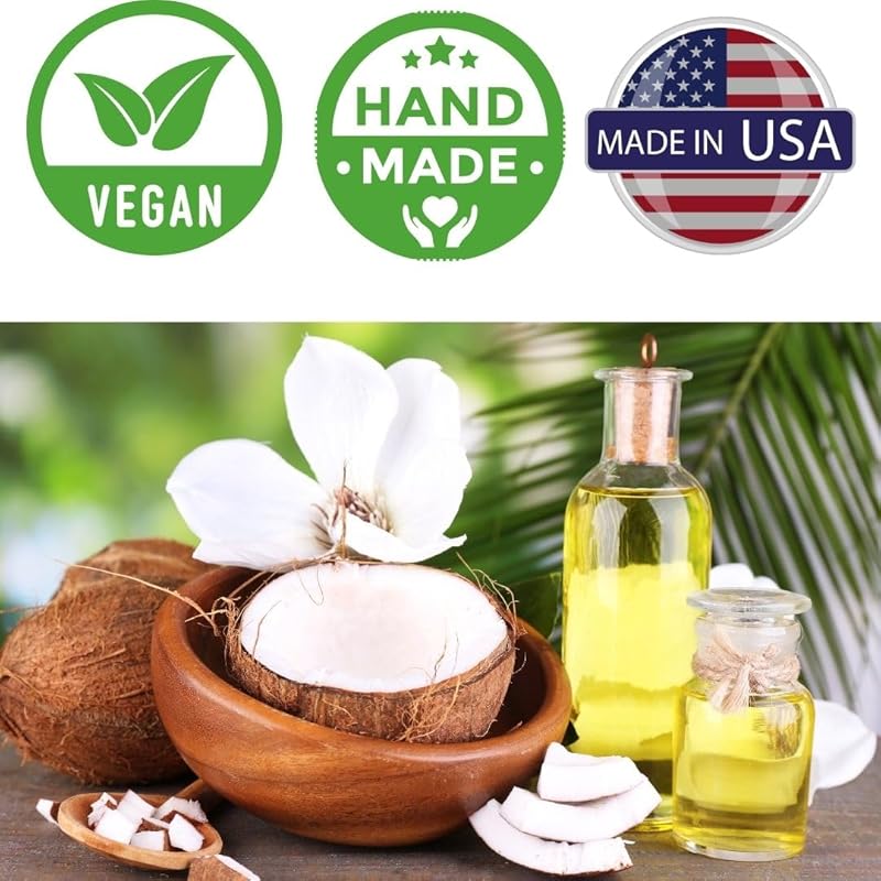 LU'HANNA Handmade All-Natural Castile Soap w/Essential Oils & Organic Clays, Rose, Lavender, Citrus, Tea Tree Eucalyptus, (Pack of 4, 3.5 oz each)