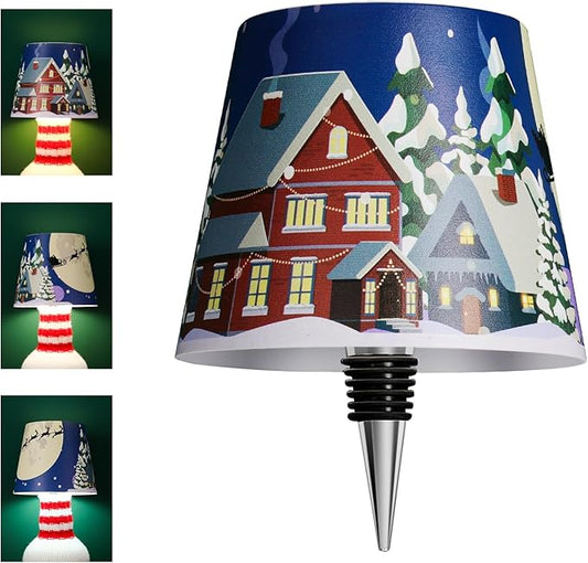 2025 New Wireless Bottle lamp, Customized Indoor/Outdoor Decoration (Blue Elk)