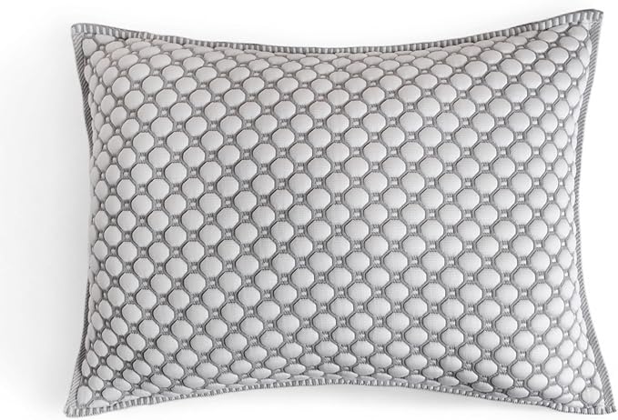 Refreshing Pillow for Hot Sleepers, 3D Knitted & Breathable, with Inside Pillow, 15"x23", Oekotex Class 1, Washable with Hidden Zipper, Innovative Cooling Yarn, No Gels Used (Grey)