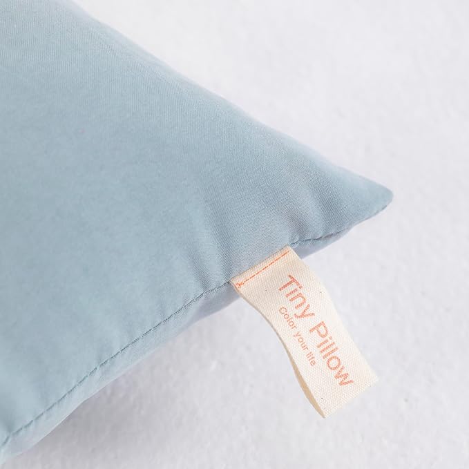 NTBAY Tiny Pillows, Down Alternative 7"x11" Microfiber Mini Pillows for Travel, Pets, Soft Machine Washable Small Pillows for Neck, Wrist, Lumbar and Knee, Sea Green